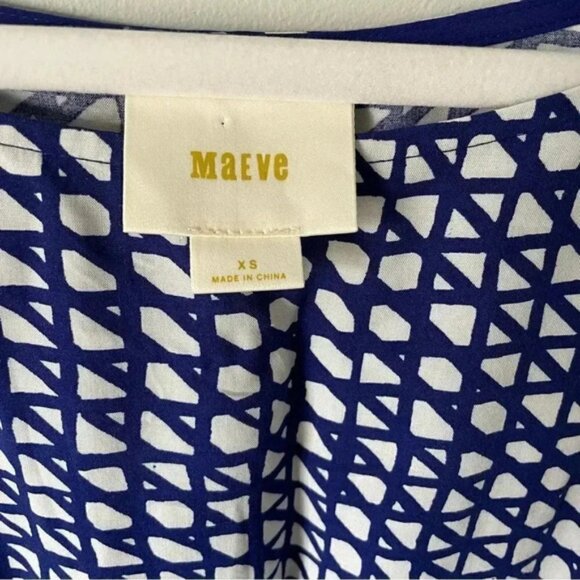 Anthropologie | Maeve Gemma MIDI Dress in  Indigo - Picture 3 of 8